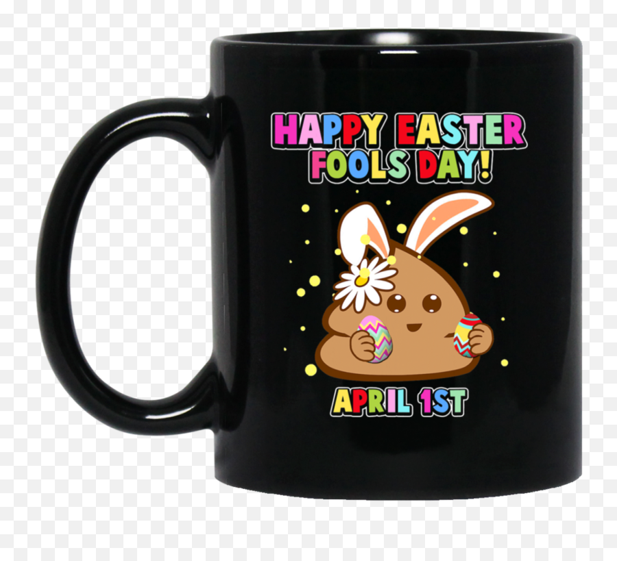 April 1st Poop Emoji Eggs Bunny Idea - Volleyball Mugs,Emoji Fools