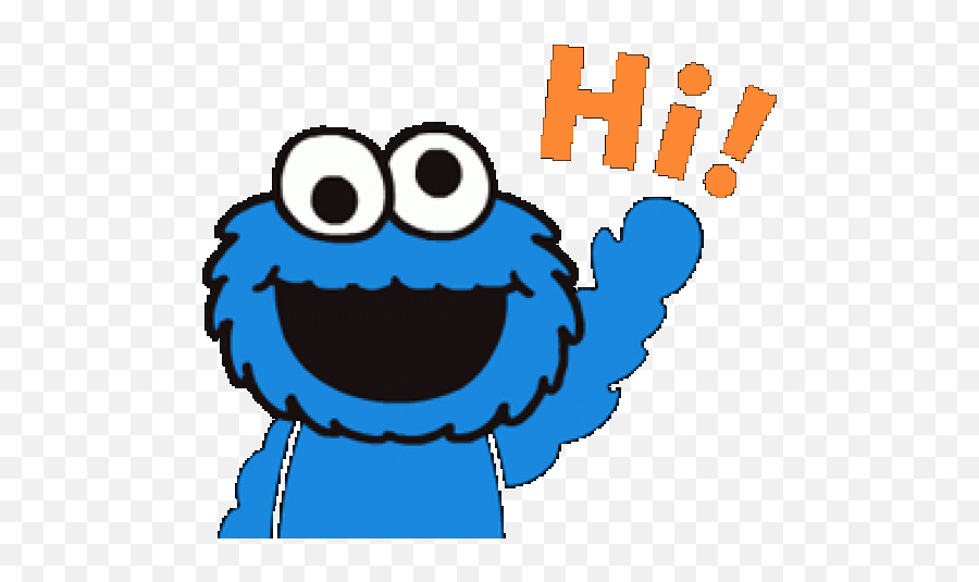 Cookie Monster Clipart Tumblr Transparent - Cookie Monster Cookie Monster Clipart Gif Emoji,Walking Emoticon Tumblr