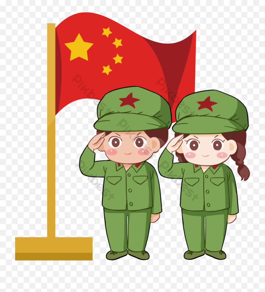 National Day Drawing Cartoon National Day Cartoon Soldier - Dia Do Soldado Em Desenho Animado Emoji,Army Salute Emoticon