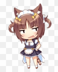 Stickers Set For Telegram - Azuki Nekopara Chibi Emoji,Nekopara Emojis