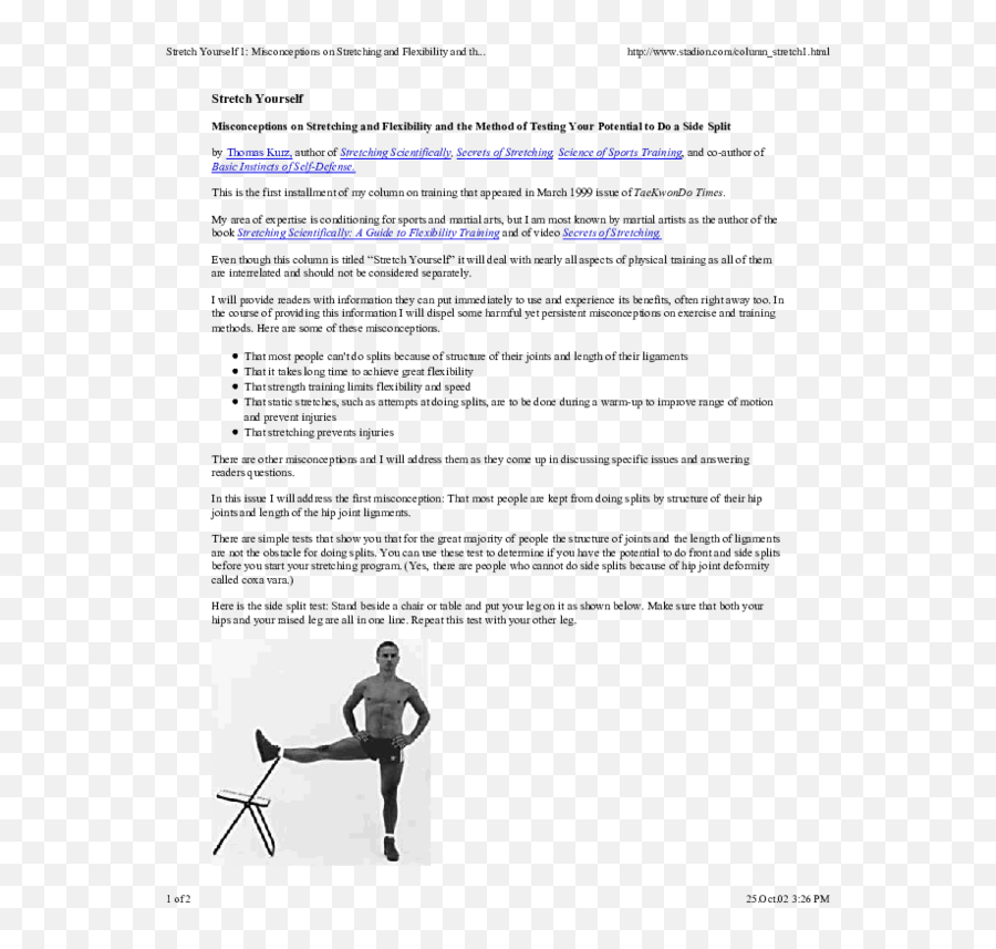 Pdf Stretch Yourself Misconceptions On Stretching And Emoji,Emotion With Misaligned Hips And Psoas