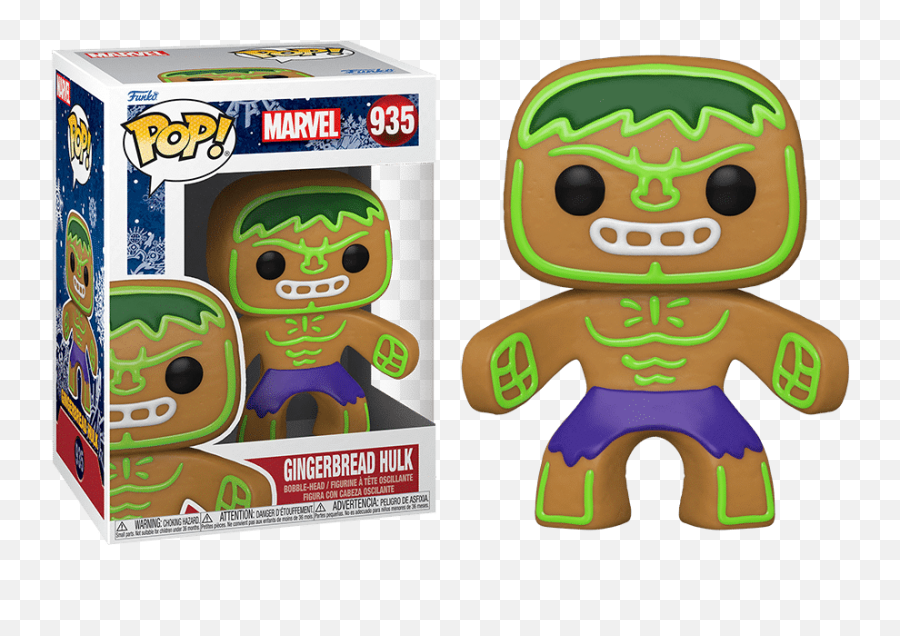 Funko Pop Marvel Holiday Gingerbread Hulk 935 Emoji,Funko Marvel Hulk Emojis