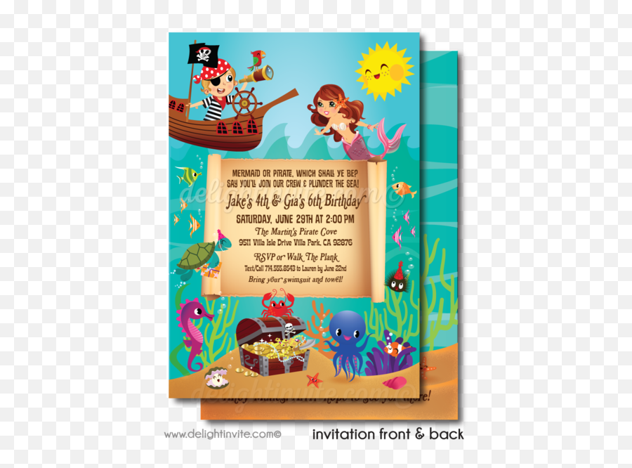 Digital Birthday Invites Tagged Boy And Girl Pirate Emoji,Pirate Girl Emoticon