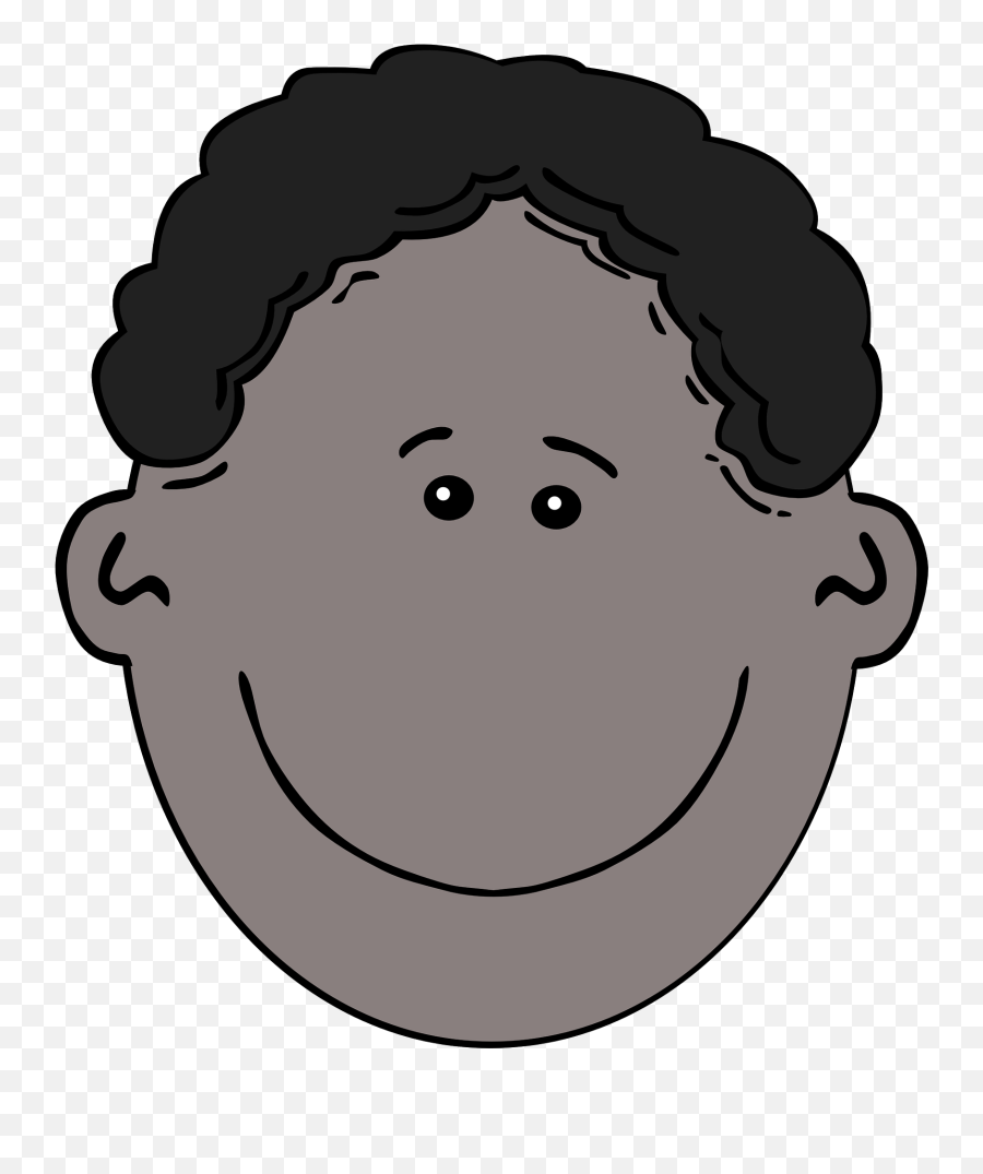 Cartoon Black Boyu0027s Face With Curly Hair Free Image Download Emoji,Clipart Faces Emotions Black And White Better