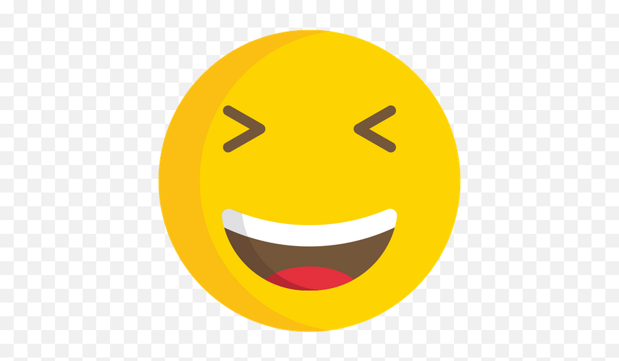 Grinning Squinting Face Emoji Icon Of - Happy,Grimace Emoji