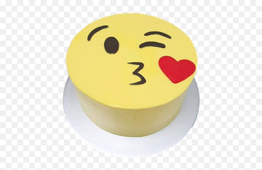 Kiss Emoji Piñata Cake - Caramel Flavour Eat Confetti Happy,Kiss Emoji