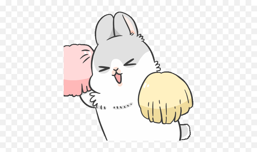 Cute Gif Emoji Rabbit,Tuzki Bunny Emoticons
