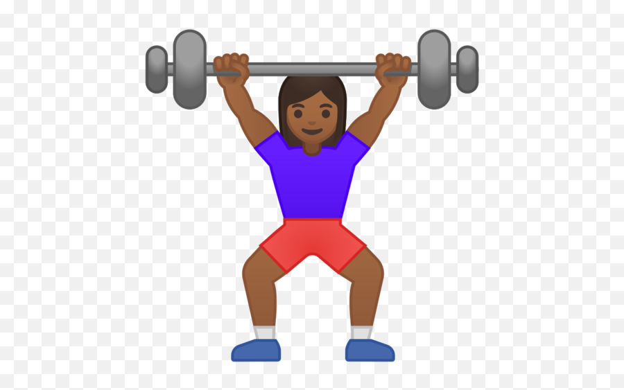 Medium - Woman Lifting Weights Emoji,Weight Emoji