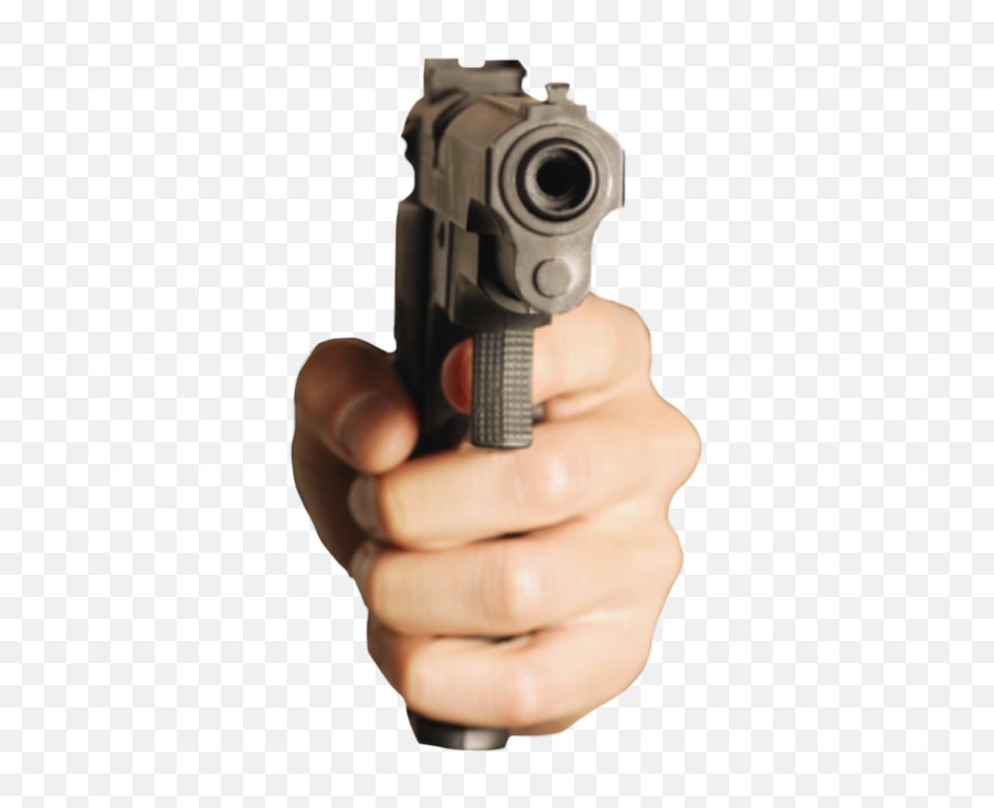 Killer Murderer Murder Fight Sticker - Hand Holding Gun Transparent Emoji,Gun Bullet Emoji
