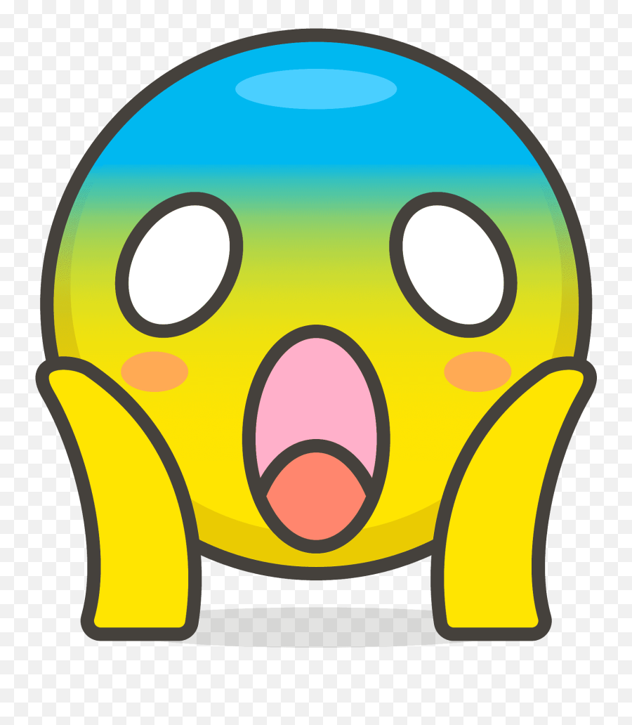 Face Screaming In Fear Emoji Clipart - Fear Icon,Screaming Emoji