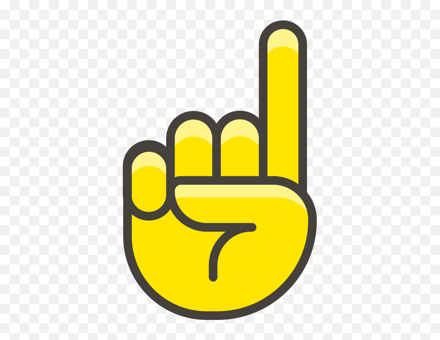 Download Index Pointing Up Emoji - Imágenes De Manos Promesa,Pointing Emoji