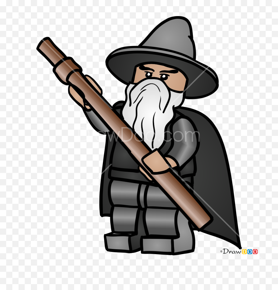 How To Draw Gandalf Lego Hobbit - Cool Gandalf Lego Movie Emoji,Gandalf Emoji