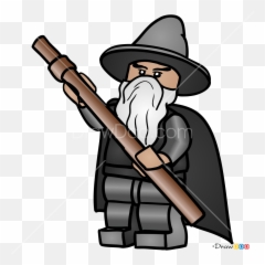 How To Draw Gandalf Lego Hobbit - Cool Gandalf Lego Movie Emoji,Gandalf Emoji