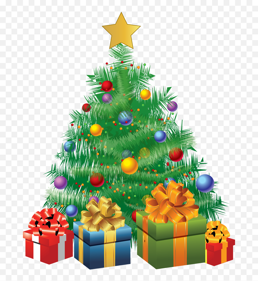 Christmas Tree Clipart Christmas - Christmas Tree With Gifts Animated Emoji,Christmas Songs With Emojis