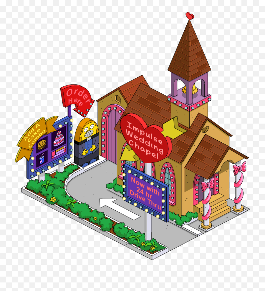 Wedding Chapel - Simpsons Malibu Stacy Wedding Emoji,Chapel Emoji