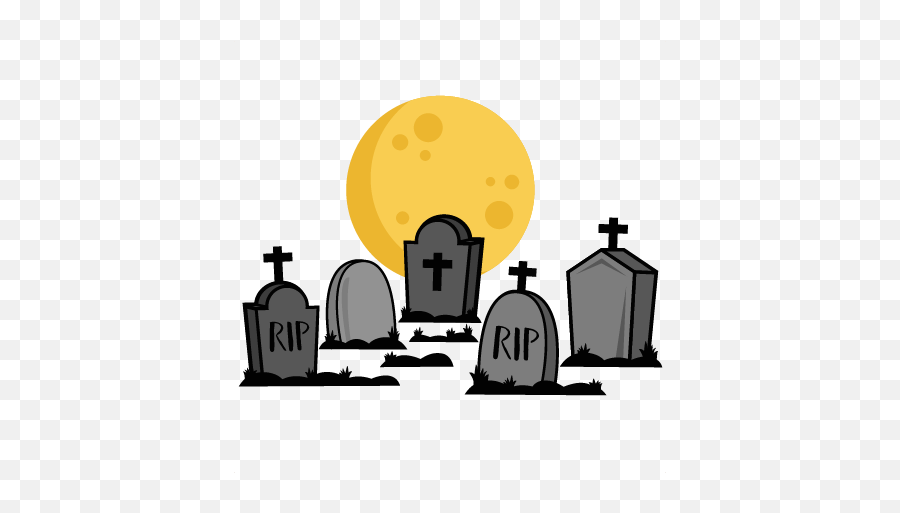 Free Cute Graveyard Cliparts Download - Graveyard Clipart Emoji,Gravestone Emoticon