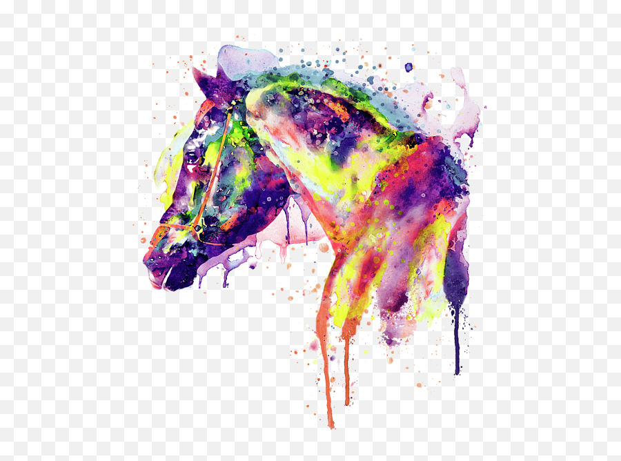 Majestic Horse Shower Curtain For Sale - Watercolor Horse Sticker Decal Emoji,Crystal Emotion Showet Curtains