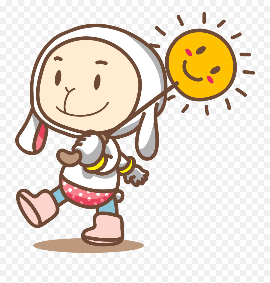 Child With Sun Clipart - Explain Fasd To Child Emoji,Polar Bear Clipart Emoticons