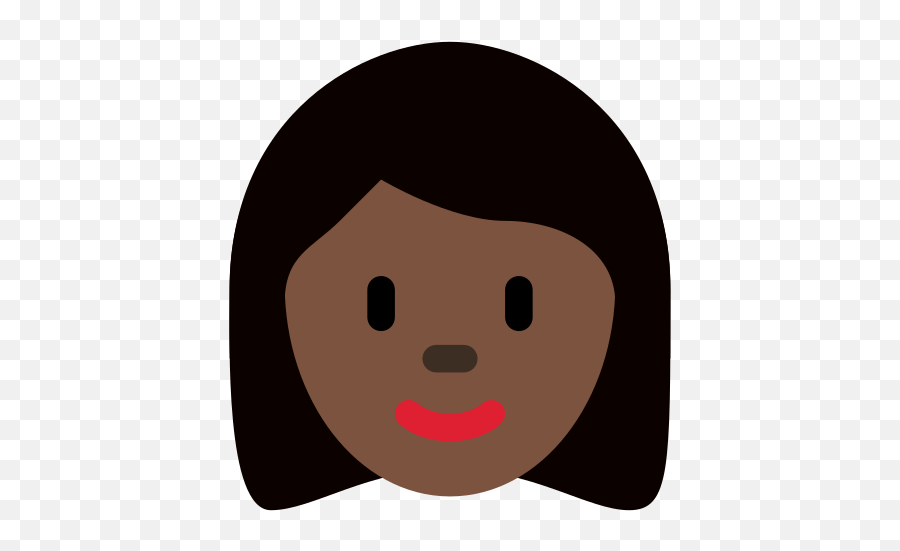 Woman Emoji With Dark Skin Tone Meaning - Human Skin Color,Brown Haired Girl Emojis