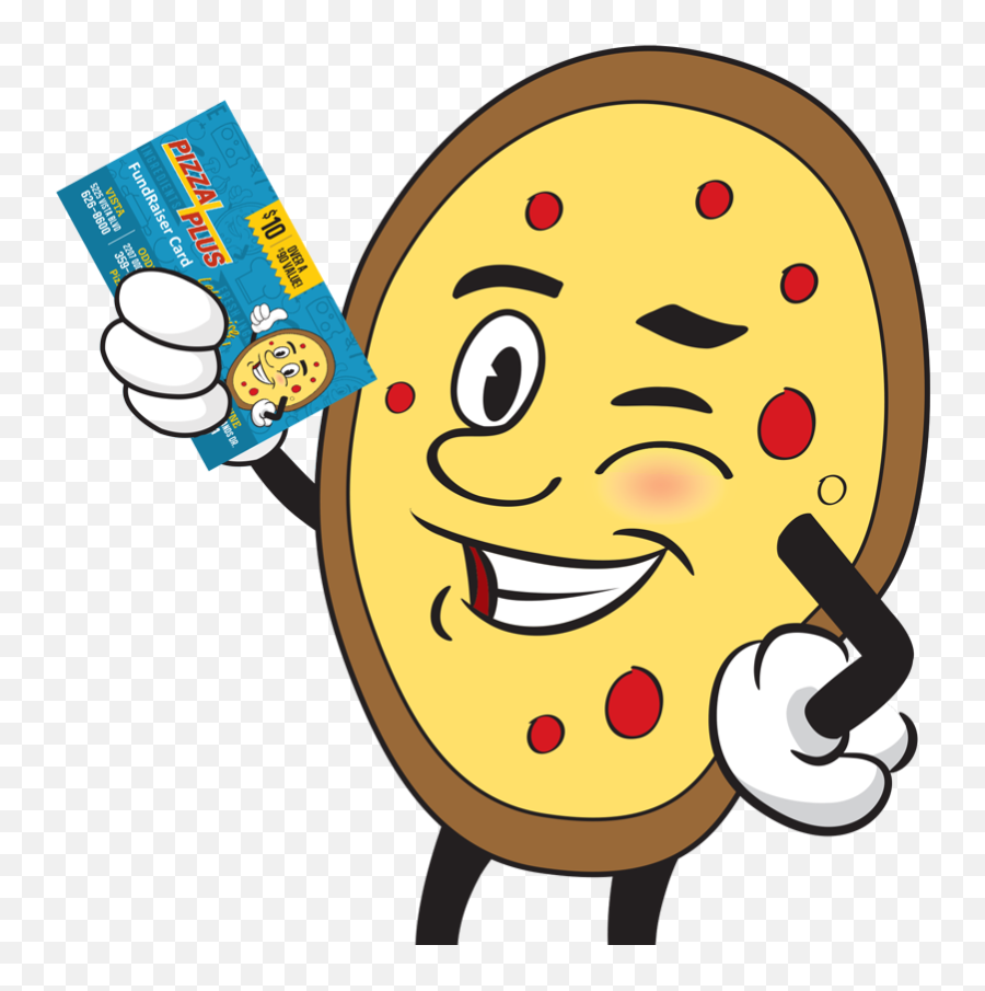 Pizza Plus Fundraiser Cards - Happy Emoji,Emoticon For Fundraising
