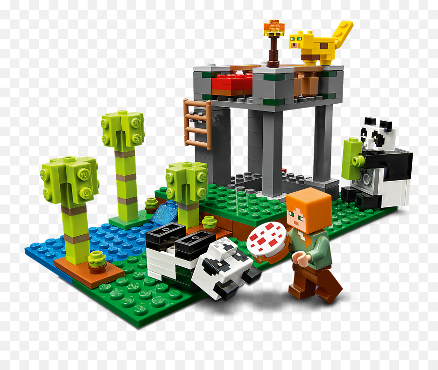 Lego Minecraft The Panda Nursery - 21158 Big W Lego Minecraft Panda Emoji,Lego Sets Your Emotions Area Giving Hand With You