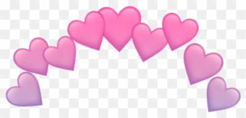 The Most Edited - Gacha Life Heart Crown Emoji,Facebook Emoji Corazones De Colores