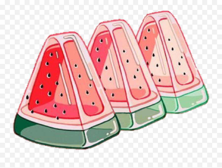 Anime - Aesthetic Watermelon Drawing Emoji,Kawaii Tea Set Emoji