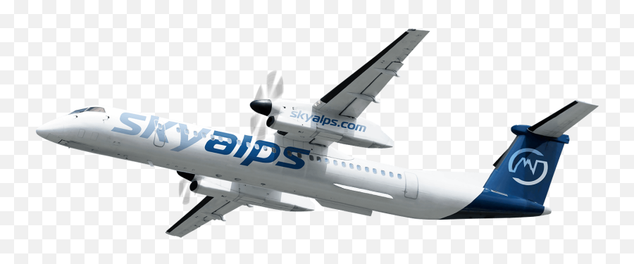 Upstart Sky Alps Leases Two Dash 8 - Sky Alps Emoji,Airplane Promotion Emotion Italy