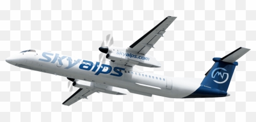Upstart Sky Alps Leases Two Dash 8 - Sky Alps Emoji,Airplane Promotion Emotion Italy