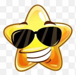 No Cares Whatsapp Stickers - Star Emoji With Sunglasses,Cage Emoji