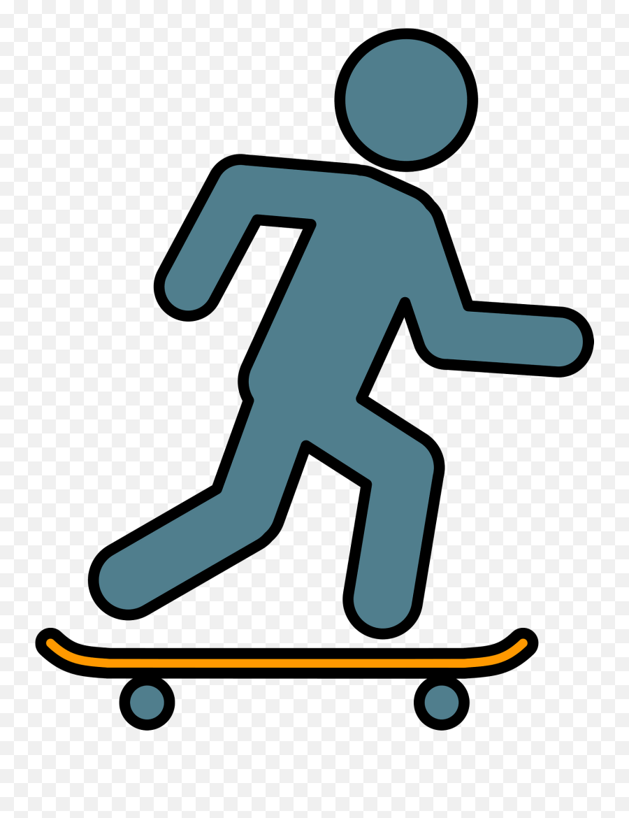 Skateboarder Clipart - Skateboard Wheel Emoji,Skateboard Emoji