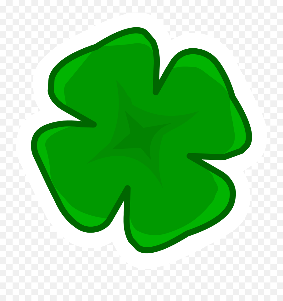 Clover Clipart Limerick - Club Penguin Pin Png Emoji,4 Leaf Clover Emoticon