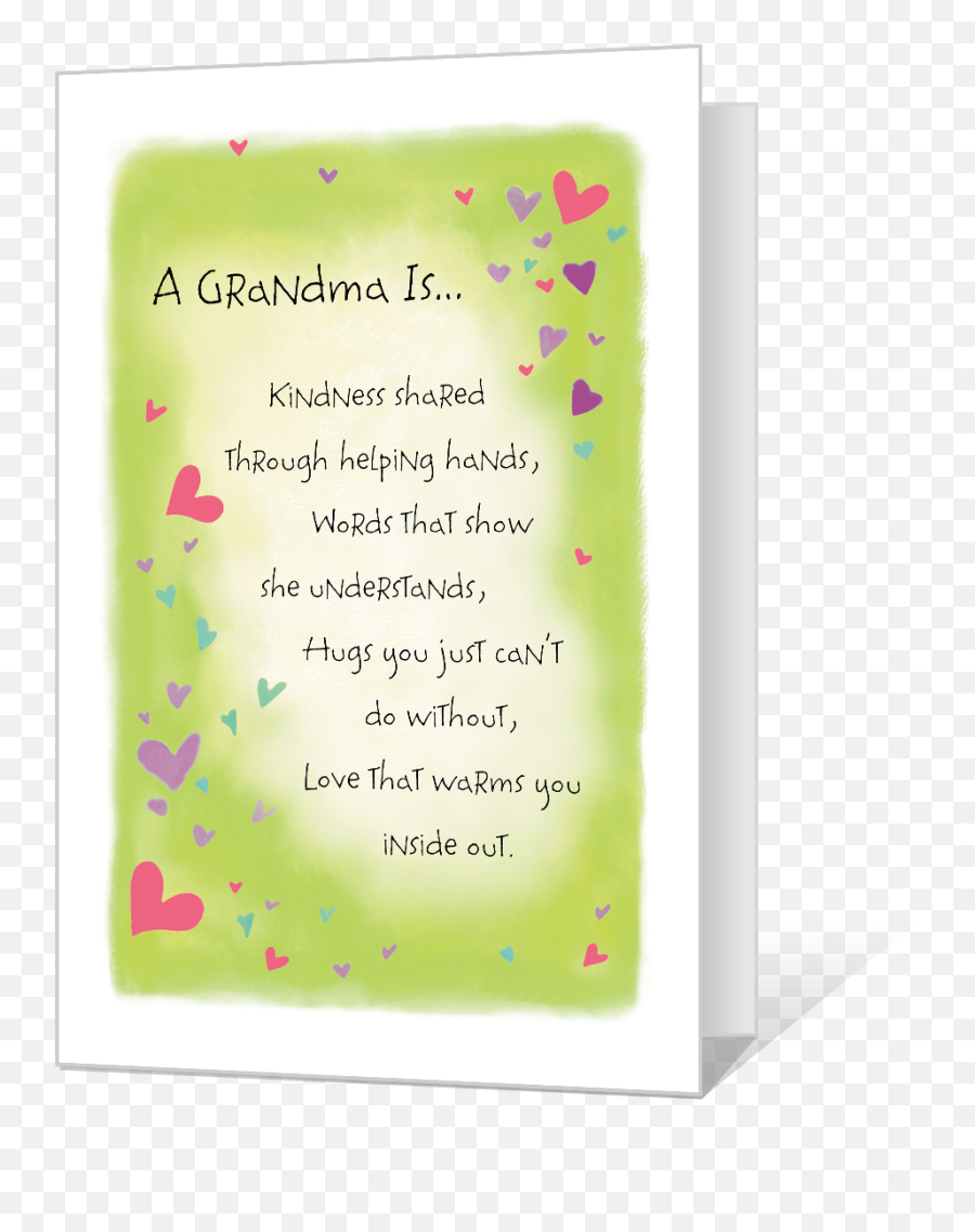 A Grandma Is Kindness Printable - Card For Grandma Just Because Emoji,Printable Inside Out Game Of Emotions