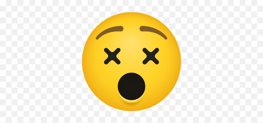 Dizzy Face Icon In Emoji Style - Dot,Computer Skype Emoticon