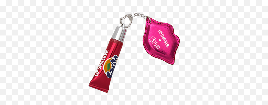Strawberry Fanta Refresh Gloss With Keychain Lip Smacker - Keychain Emoji,Emoji Keychains