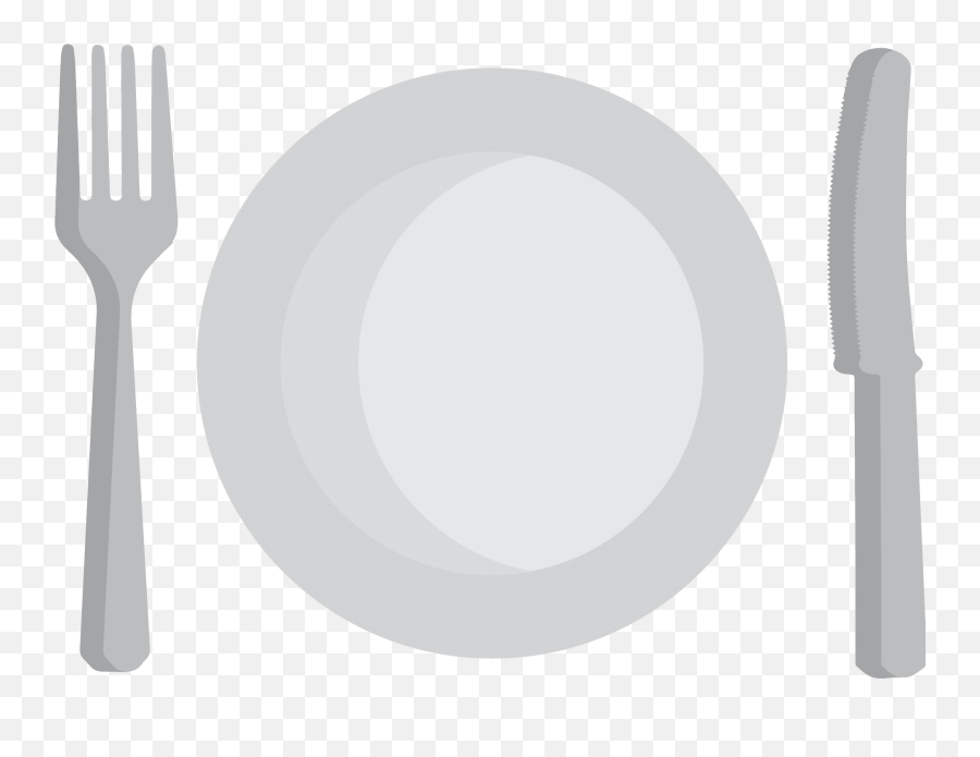 Fork And Knife With Plate Emoji Clipart - Talbot,Emoji License Plate