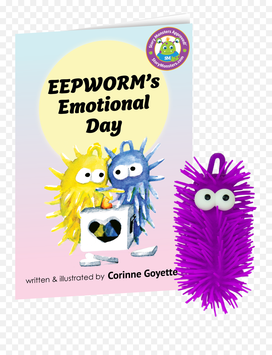 Eepworms Emotional Day Book And Toy Set - Soft Emoji,Lovely's Emotion Guide