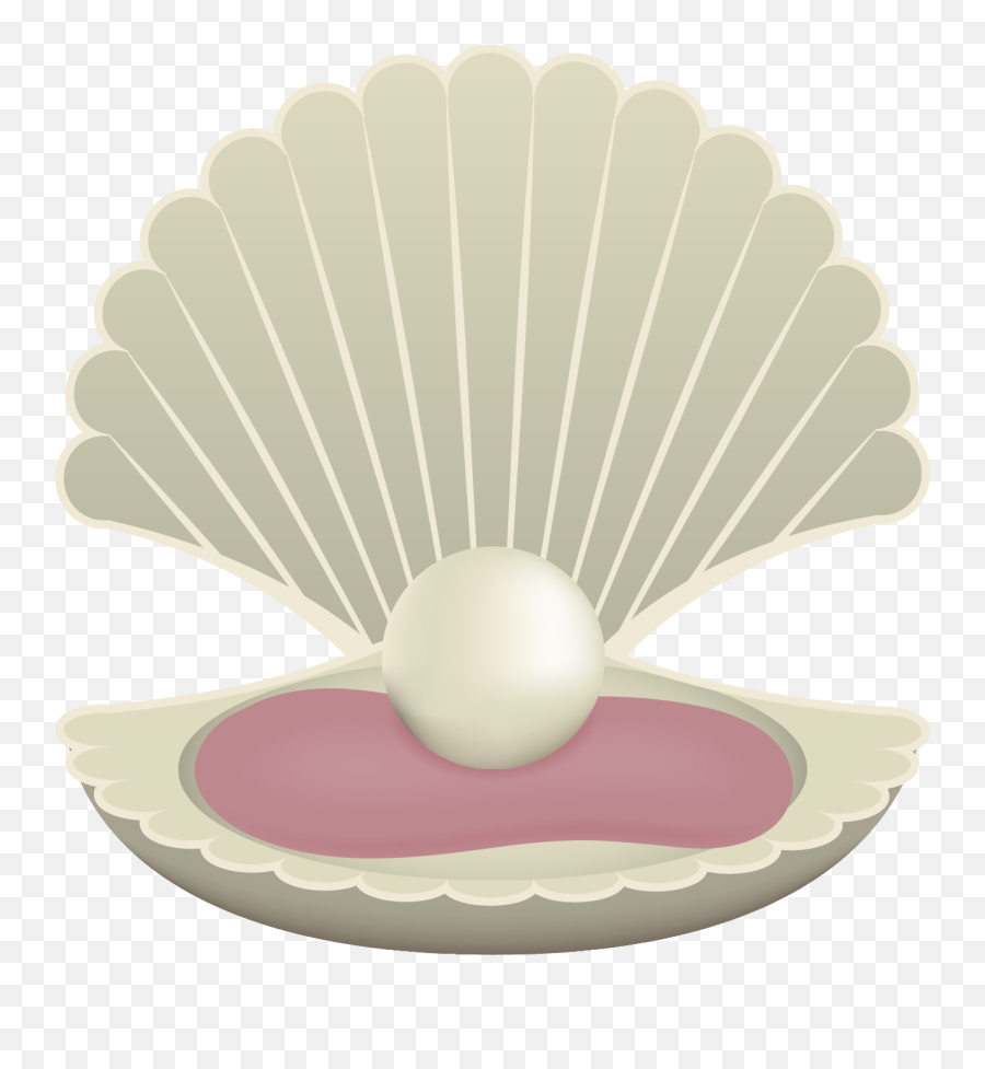 Download Pearl Great Shell Cartoon Drawing Free Transparent - Transparent Pearl Clam Cartoon Emoji,Clam Emoticon