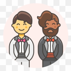 Gay Wedding Free Icon Of Lgbt Emoji,Gay Wave Emoticon