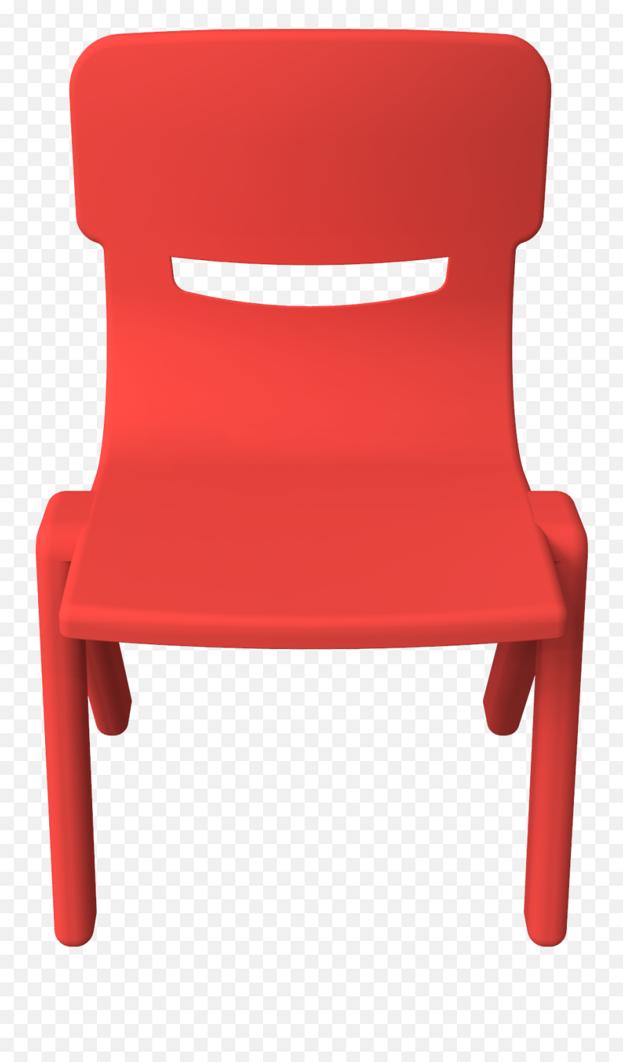 Kids Chair Fun Chair Red Ikc Kids Furniture - Solid Back Emoji,Wooden Chair Office Emoji