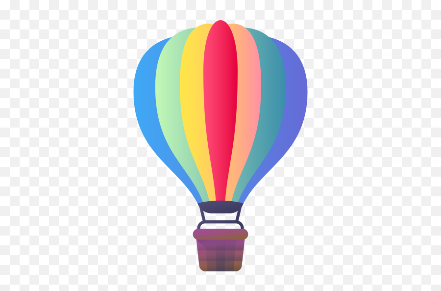 Hot Air Balloon - Hot Air Ballooning Emoji,Commercial Hot Air Balloon Emoticon Add To My Pjone