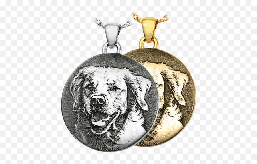 Photo Engraved Round Pendant Your Dog Or Cat Photo - Pet Photo Jewelry Emoji,Heartfelt Emotions Lost Your Dog Images