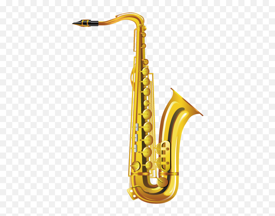 Alto Saxophone Musical Instrument - Saxophone Graphic Emoji,How To Draw Emojis Of Music.ly