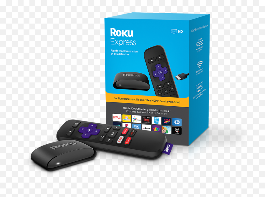 Roku Express Streaming Hd En Tu Tv Roku Mx - Roku Express Png Emoji,Como Bajo Emojis Gratis Para Seccion Mensajes Del Cel