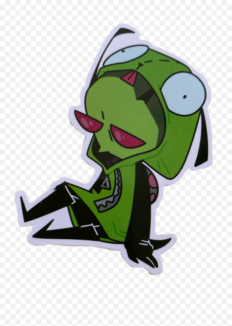 Invaderzim Zim Sticker - Fictional Character Emoji,Invader Zim Emoji