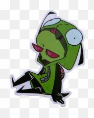 Invaderzim Zim Sticker - Fictional Character Emoji,Invader Zim Emoji