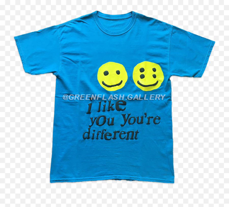 I Like You Youre Different Blue Xl Green Flash Gallery Emoji,I Like You Emoticon
