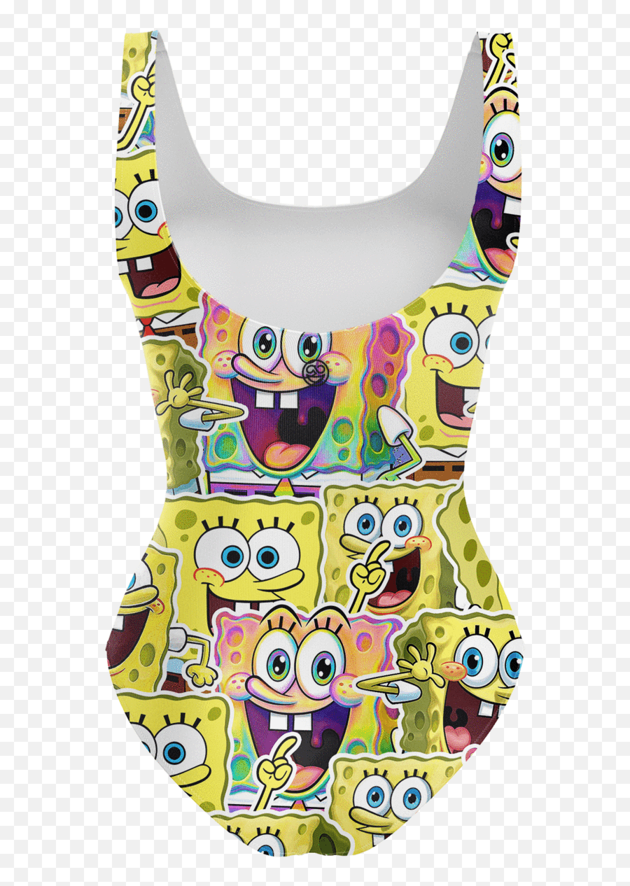 Spongebob One Piece Swimsuit Emoji,Emojis T Shirt For Girl