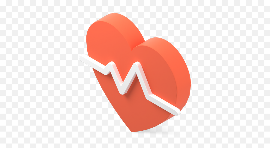 Premium Cardiogram 3d Illustration Download In Png Obj Or Emoji,Crush Discord Emoji