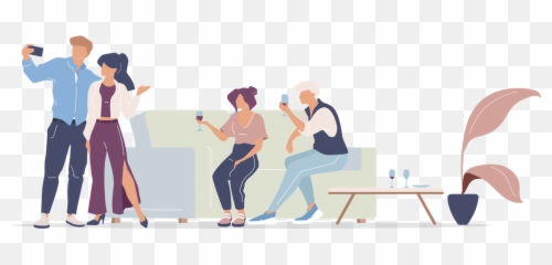Home Party Icon - Download In Colored Outline Style Emoji,House Party Emoji